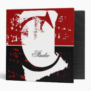 Monogram-Grunge Binders