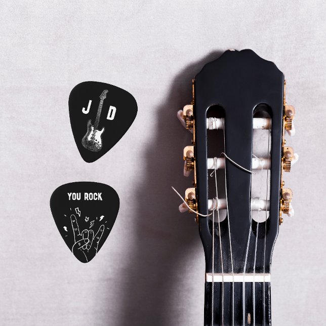 Monogram Guitar | Custom Initials Guitar Pick (Creator Uploaded)