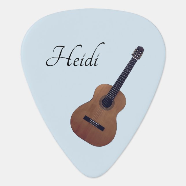 Monogram Guitar Pick (Front)