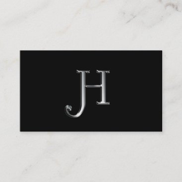 Monogram H business cards