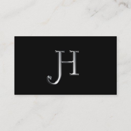 Customizable Monogram H business cards