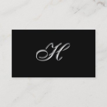 Monogram H business Cards