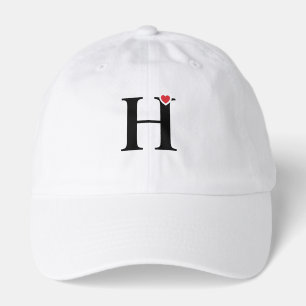 Monogram H Heart Hat