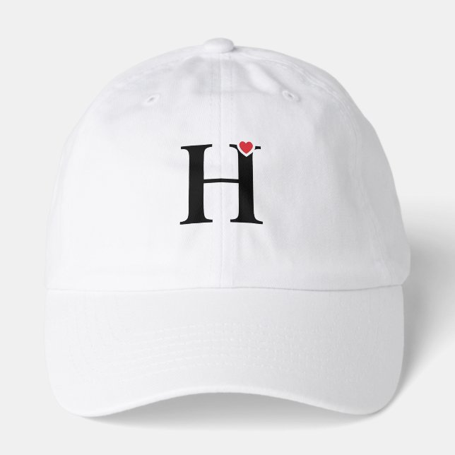     Monogram H Heart Hat (Front)