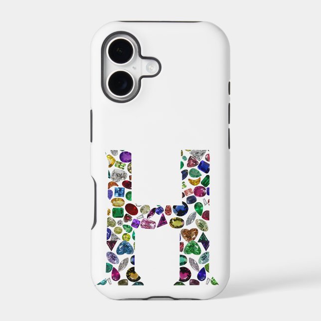Monogram H Iphone Case (Back)