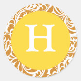 Letter H sporty college font alphabet Sticker