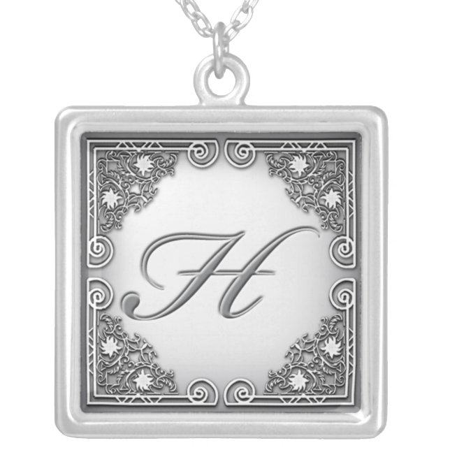 Monogram "H" Necklace (Front)
