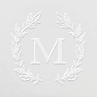Monogram Hand Drawn Wreath Personalized Initial