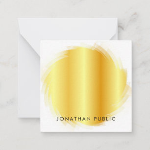 Monogram Hand Script Elegant Faux Gold Template