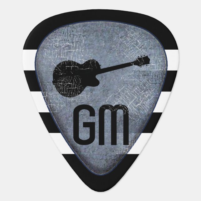 Monogram hard rock guitar guitar pick (Front)