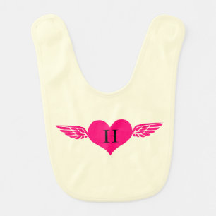 Monogram Heart Baby's Bib