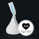 Monogram Heart Modern Wedding Hershey®'s Kisses®<br><div class="desc">Monogram Heart Modern Wedding Hershey Kisses. Perfect for weddings, engagement parties or anniversary parties. Personalize it by replacing the placeholder text with your details. For more options such as to change the font and it's size click the "Customize" button. *Please note that the Zazzle Watermark that appears in the zoom...</div>