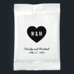 Monogram Heart Modern Wedding Lemonade Drink Mix<br><div class="desc">Monogram Heart Modern party favor. Perfect for weddings, engagement parties or anniversary parties. Personalize it by replacing the placeholder text. For more options such as to change the font and it's size click the "Customize it" button. *Please note that the Zazzle Watermark that appears in the zoom preview will NOT...</div>