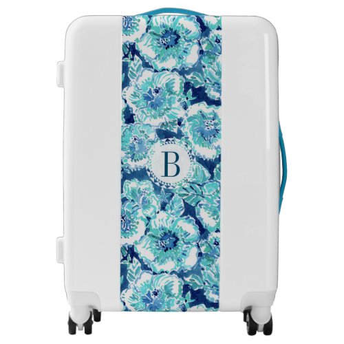 Monogram HIBISCUS BOUNTY Blue Tropical Hawaiian Luggage