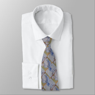 MONOGRAM HOCKEY PLAYER NECK TIE