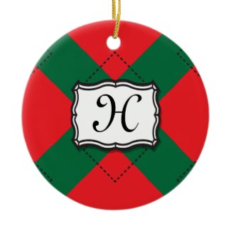 Monogram Holiday Ornament