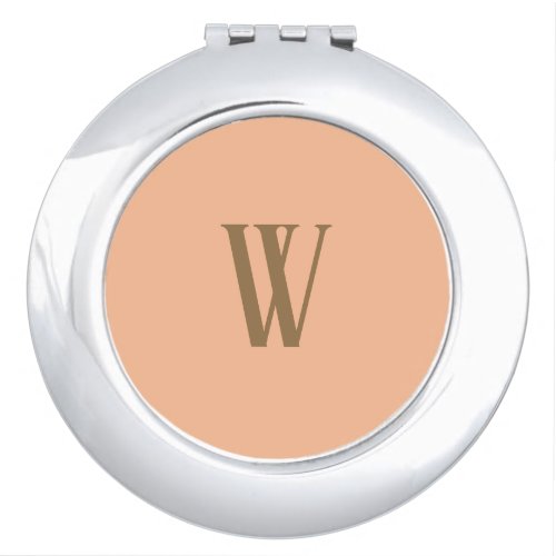 Monogram Honey Peach Dijon  Compact Mirror