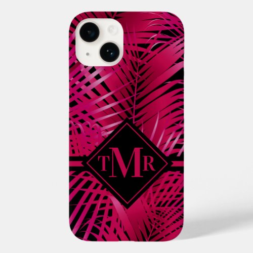 Monogram Hot Pink Palm Case_Mate iPhone 14 Case