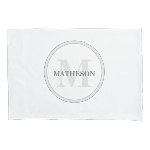 Monogram Hotel Guest personalized chic Pillow Case