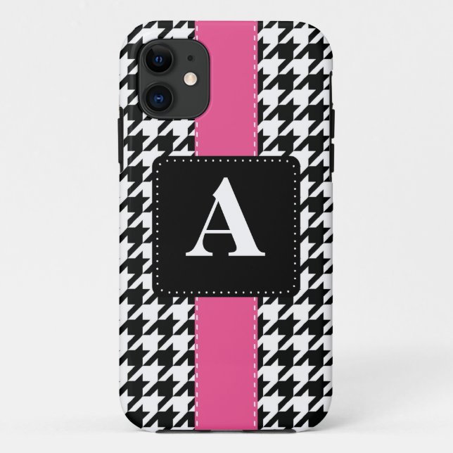 Monogram Houndstooth Case-Mate iPhone Case (Back)