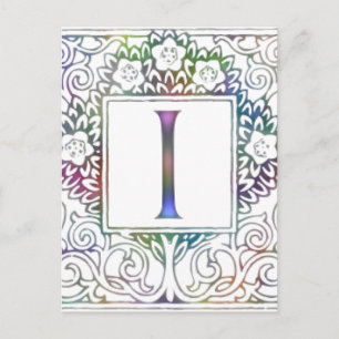 Monogram I Postcard