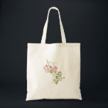 monogram I wedding floral spring Bridal Shower Tote Bag<br><div class="desc">***this design is part of a collection*** _______________________ this design template is fully editable and customizable by you the customer - click personalize further button if you wish to move, add, delete, or make significant changes to the design _______________________ *if you have any DESIGN questions or need more designs or...</div>