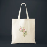 monogram I wedding floral spring Bridal Shower Tote Bag<br><div class="desc">***this design is part of a collection*** _______________________ this design template is fully editable and customizable by you the customer - click personalize further button if you wish to move, add, delete, or make significant changes to the design _______________________ *if you have any DESIGN questions or need more designs or...</div>