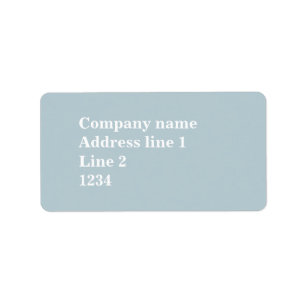 Monogram ice blue stripes label