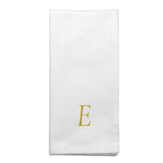 Monogram in gold, napkin color of your choice