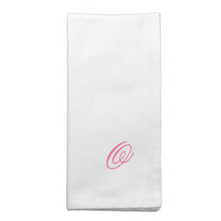 Monogram in pink, custom napkins