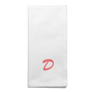 Monogram in pink, napkin color of your choice