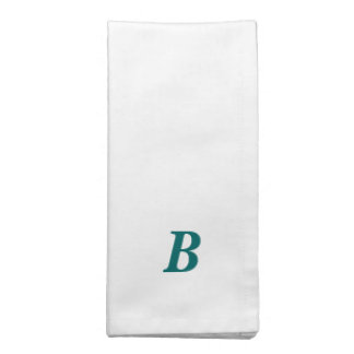 Monogram in turquoise, napkin color of your choice