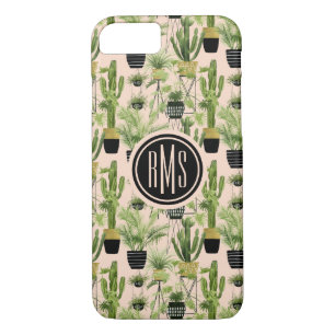 Monogram Indoor Oasis Plant Lineup Pattern iPhone 8/7 Case