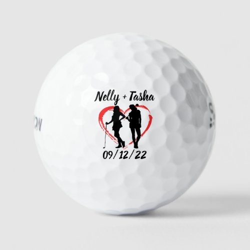 Monogram Initial and Name Personalized  Golf Balls