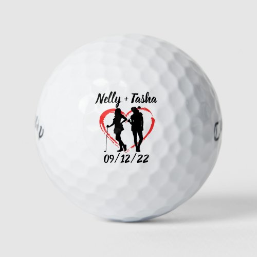 Monogram Initial and Name Personalized  Golf Balls