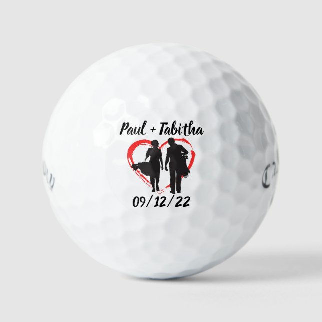 Monogram Initial and Name Personalized  Golf Balls (Front)
