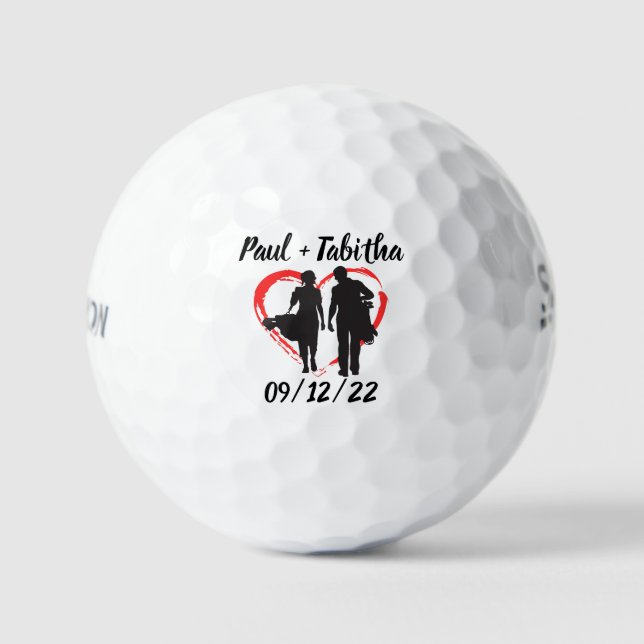 Monogram Initial and Name Personalized  Golf Balls (Front)