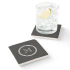 Monogram Initial Black High End Colored