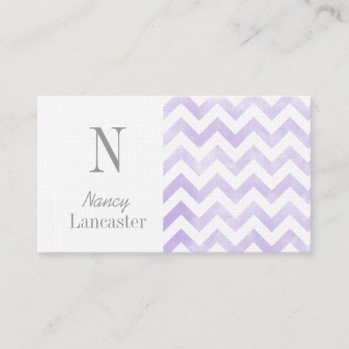 Monogram initial chevron mommy cards business card templates