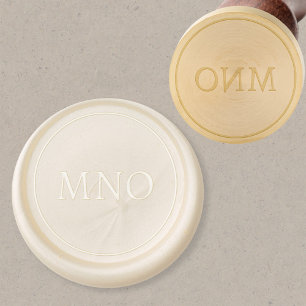 Monogram Initial Circle Minimalist Wax Seal Stamp