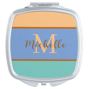 Monogram & Initial compact mirror