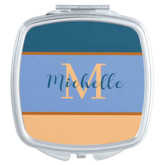 Monogram & Initial compact mirror (Front)