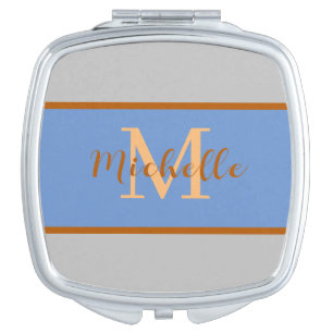 Monogram & Initial compact mirror