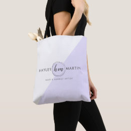 Monogram Initial Custom Logo Business - Tote Bag