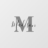 Monogram Initial Custom Name Wall Decor Cool