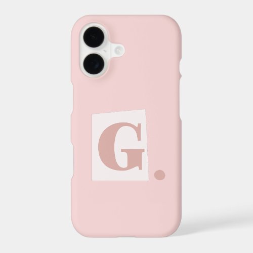 Monogram Initial G Phone Case
