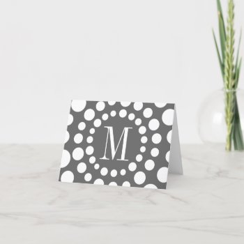 Monogram Initial Grey Template Blank Inside by BiskerVille at Zazzle