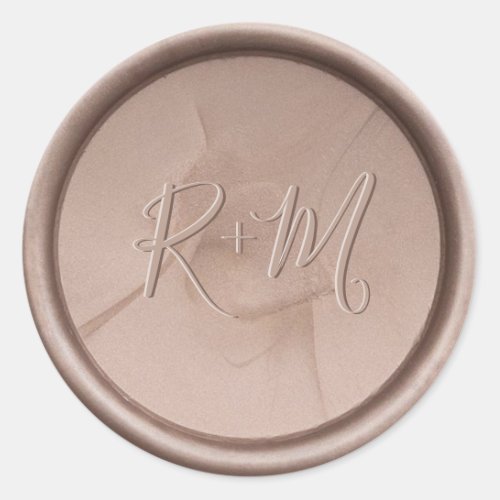 Monogram Initial Hazel Wax Seal Sticker