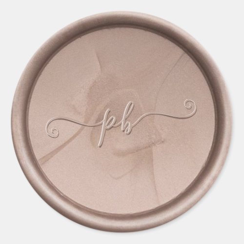 Monogram Initial Hazel Wax Seal Sticker