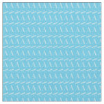 Monogram Initial Letter A, Aqua Blue Fabric
